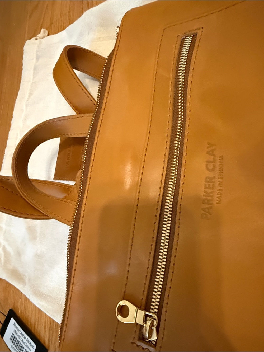 Miramar Full-Grain Leather Backpack – Handcrafted in Ethiopia - Picture 4 of 7